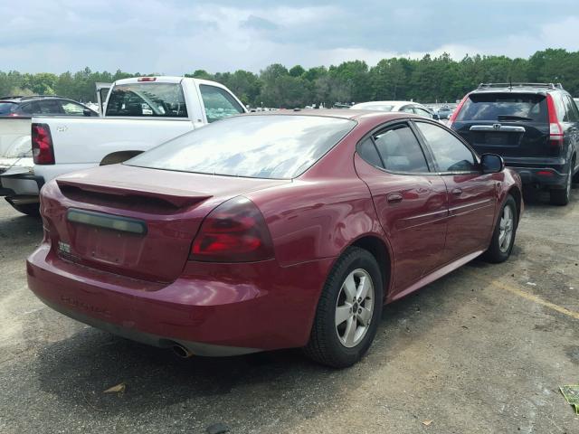 2G2WP552661113191 - 2006 PONTIAC GRAND PRIX MAROON photo 4