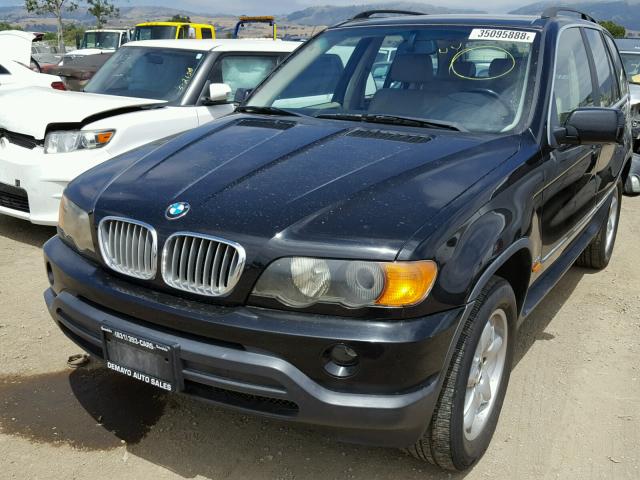 WBAFB33551LH23663 - 2001 BMW X5 4.4I BLACK photo 2