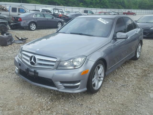 WDDGF8AB9DR242241 - 2013 MERCEDES-BENZ C 300 4MAT SILVER photo 2