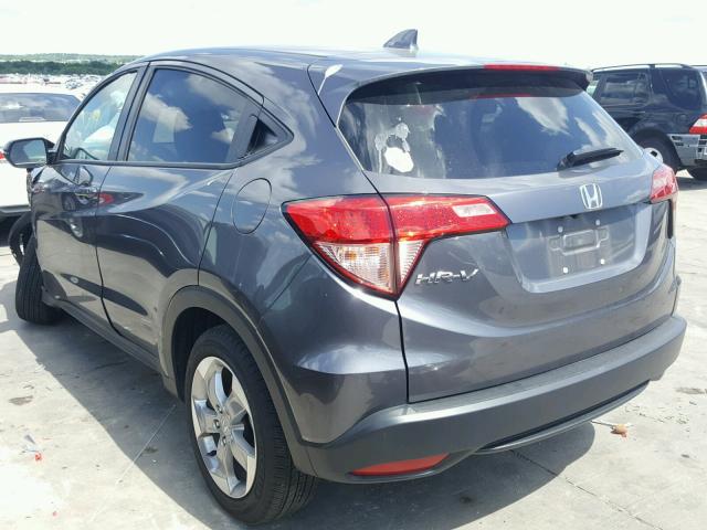 3CZRU5H58HM722327 - 2017 HONDA HR-V EX CHARCOAL photo 3