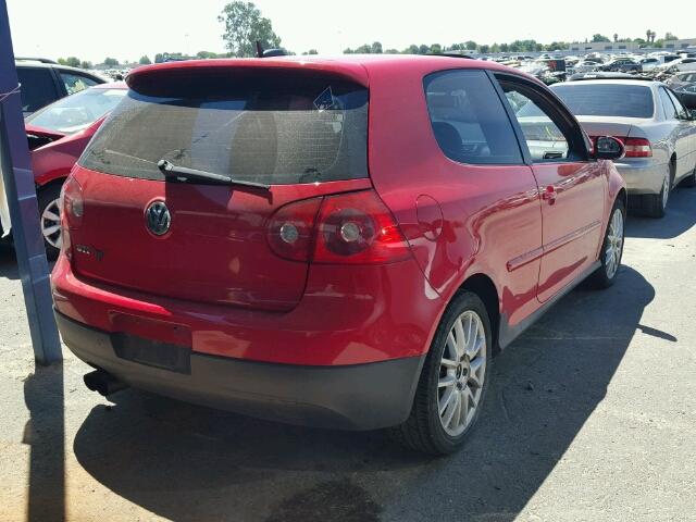 WVWEV71K96W118599 - 2006 VOLKSWAGEN NEW GTI RED photo 4