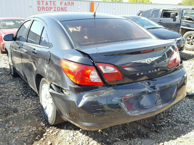 1C3LC46K97N539416 - 2007 CHRYSLER SEBRING BLACK photo 3