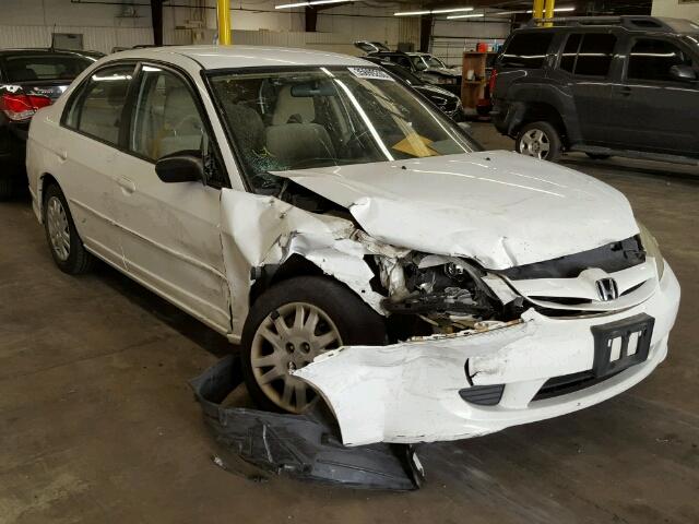 2HGES16575H526090 - 2005 HONDA CIVIC LX WHITE photo 1