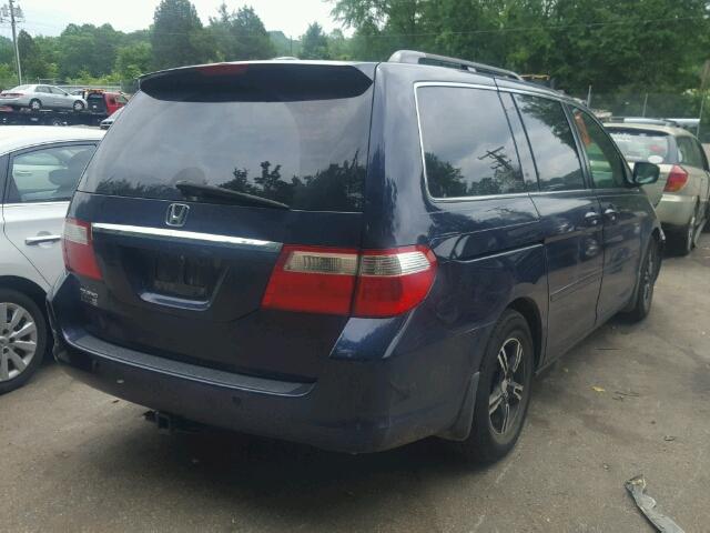 5FNRL38806B019197 - 2006 HONDA ODYSSEY TO BLUE photo 4