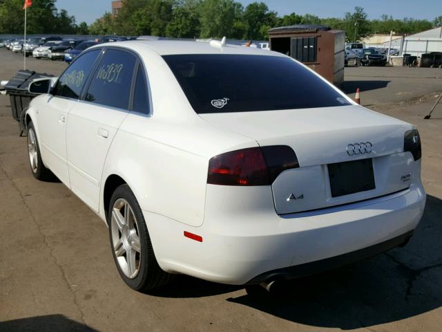 WAUDF78E66A229727 - 2006 AUDI A4 2.0T QU WHITE photo 3