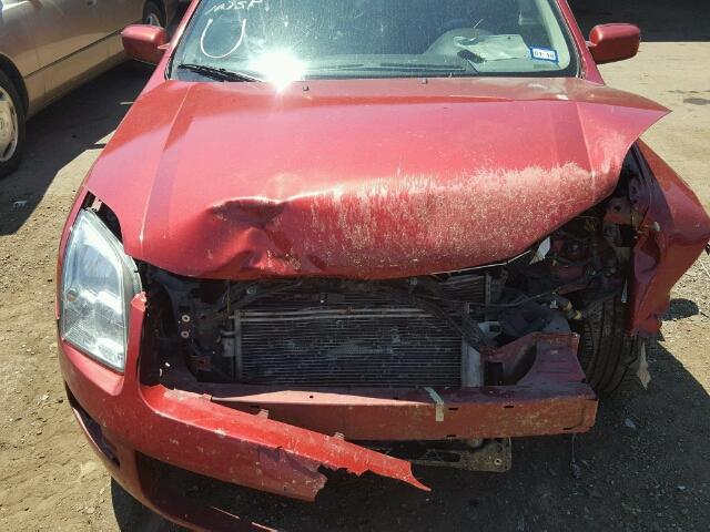 3FAHP07Z87R279524 - 2007 FORD FUSION SE RED photo 7