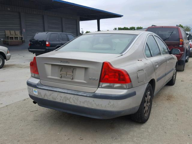 YV1RS61R422162653 - 2002 VOLVO S60 TAN photo 4