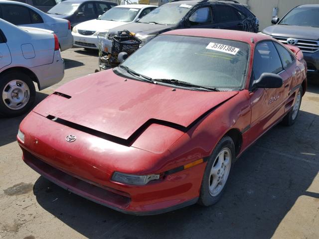 JT2SW21M1M0014198 - 1991 TOYOTA MR2 RED photo 2