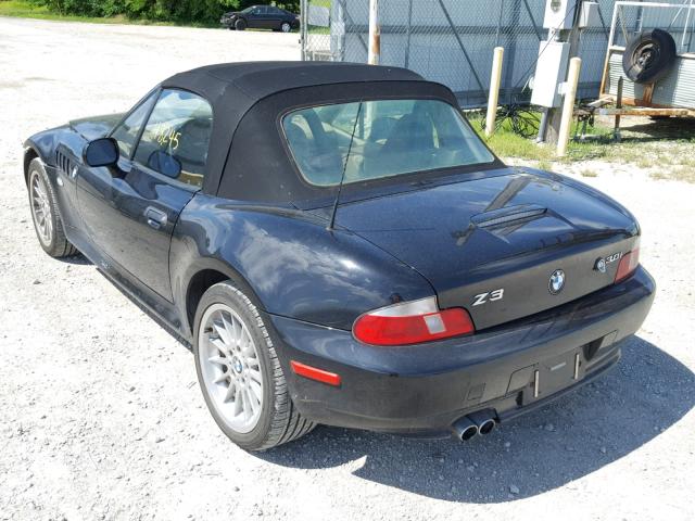 4USCN53462LL50769 - 2002 BMW Z3 3.0 BLACK photo 3