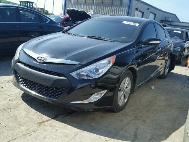 KMHEC4A45EA114448 - 2014 HYUNDAI SONATA HYB BLACK photo 2