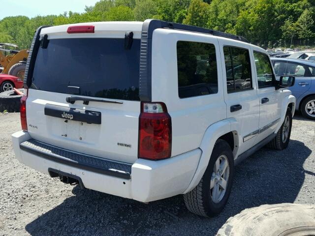 1J8HG48N66C122139 - 2006 JEEP COMMANDER WHITE photo 4