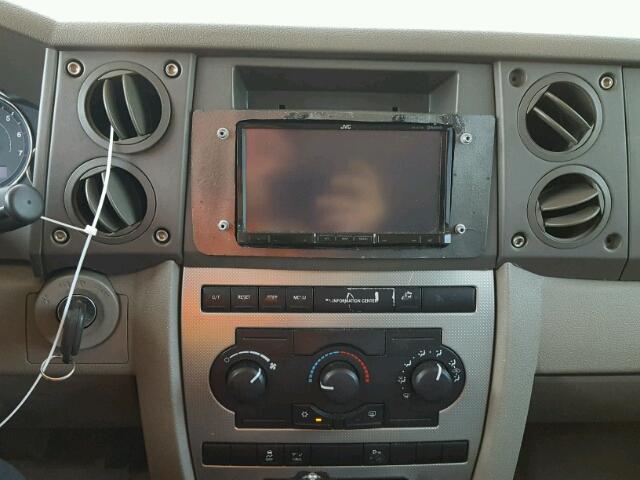 1J8HG48N66C122139 - 2006 JEEP COMMANDER WHITE photo 9