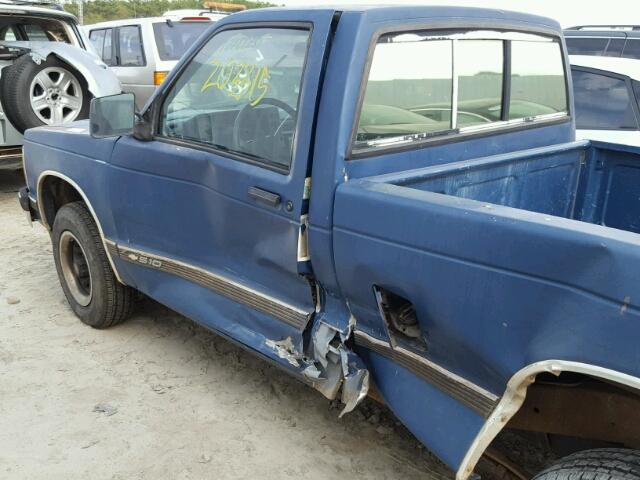 1GCCS14A2N8123159 - 1992 CHEVROLET S TRUCK S1 BLUE photo 9