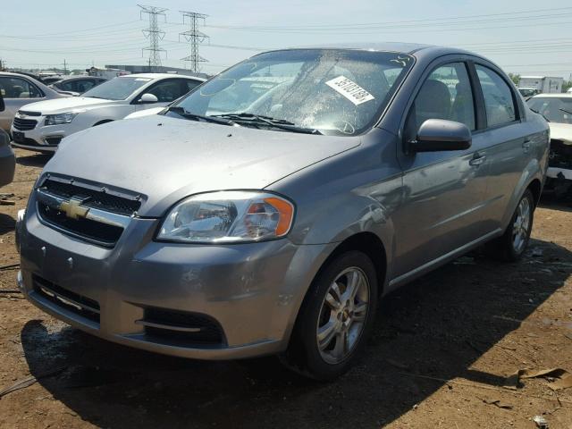 KL1TD5DE6BB243752 - 2011 CHEVROLET AVEO LS GRAY photo 2