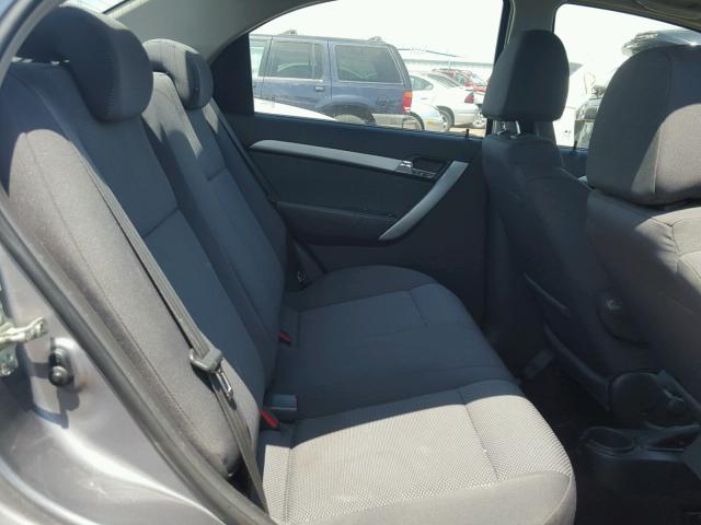 KL1TD5DE6BB243752 - 2011 CHEVROLET AVEO LS GRAY photo 6