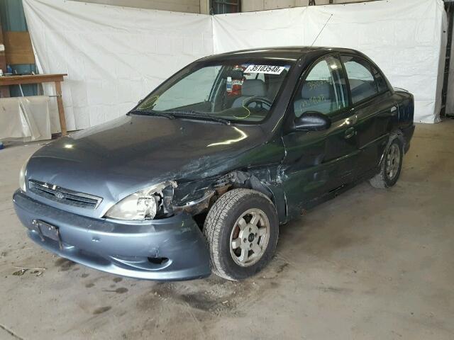 KNADC123916011564 - 2001 KIA RIO TAN photo 2