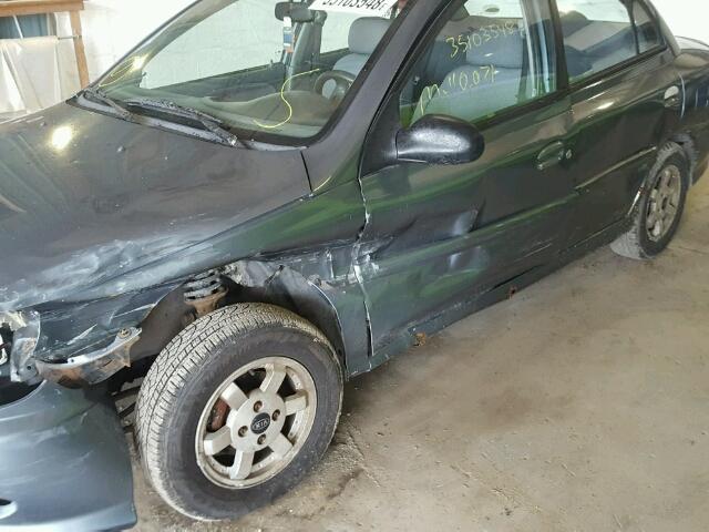 KNADC123916011564 - 2001 KIA RIO TAN photo 9