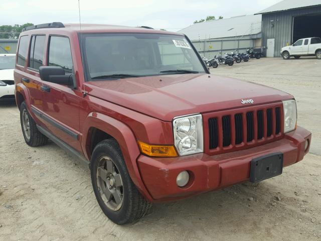 1J8HG48N86C230729 - 2006 JEEP COMMANDER RED photo 1