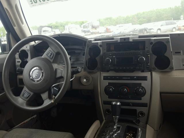 1J8HG48N86C230729 - 2006 JEEP COMMANDER RED photo 9