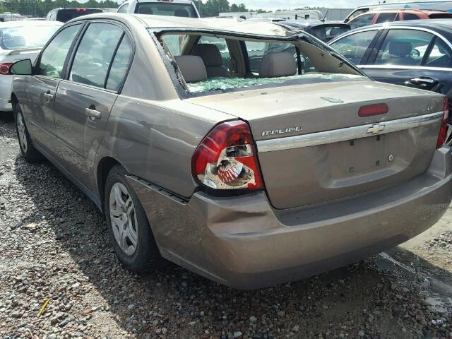 1G1ZS57F37F256299 - 2007 CHEVROLET MALIBU LS 棕色 照片 3