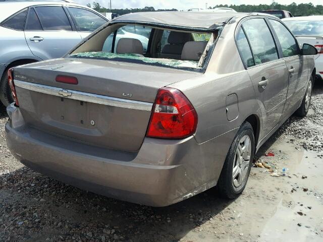 1G1ZS57F37F256299 - 2007 CHEVROLET MALIBU LS 棕色 照片 4