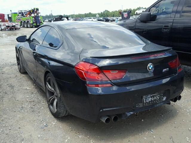 WBSLX9C52FD160654 - 2015 BMW M6 BLACK photo 3