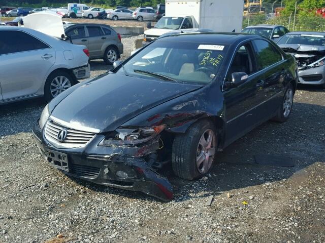 JH4KB165X5C009529 - 2005 ACURA RL შავი ფოტო 2
