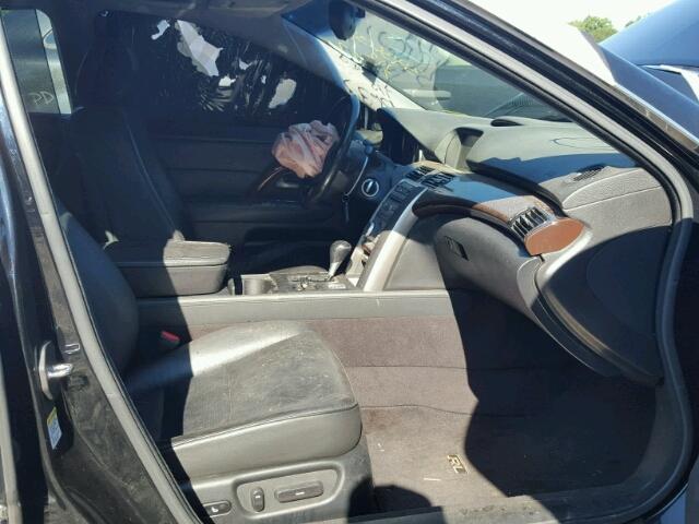 JH4KB165X5C009529 - 2005 ACURA RL შავი ფოტო 5