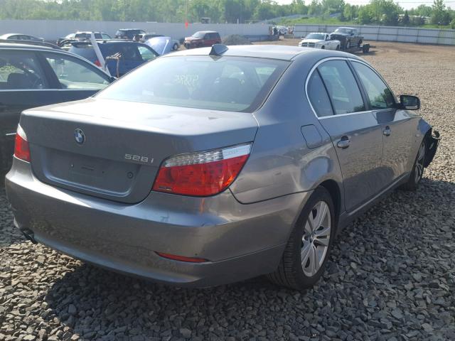 WBANV1C55AC158254 - 2010 BMW 528 XI GRAY photo 4