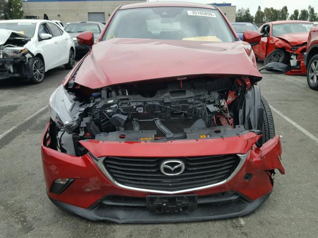 JM1DKDB70J0313659 - 2018 MAZDA CX-3 SPORT RED photo 9