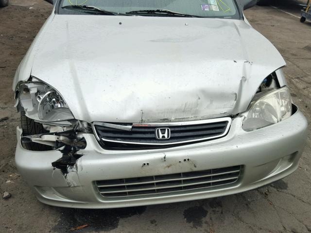 2HGEJ6616YH545442 - 2000 HONDA CIVIC BASE SILVER photo 9