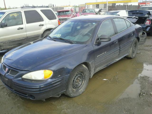 1G2NF52E8YC511383 - 2000 PONTIAC GRAND AM S Mavi foto 2