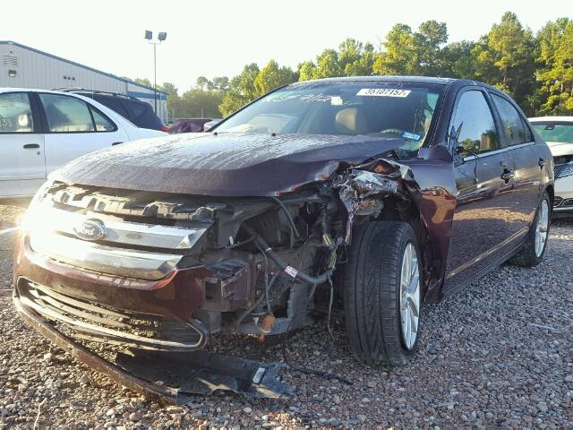 3FAHP0JA4BR160204 - 2011 FORD FUSION SEL BURGUNDY photo 2