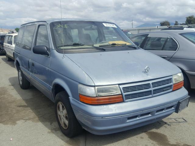 2B4GH253XSR407027 - 1995 DODGE CARAVAN BLUE photo 1