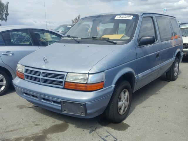 2B4GH253XSR407027 - 1995 DODGE CARAVAN BLUE photo 2