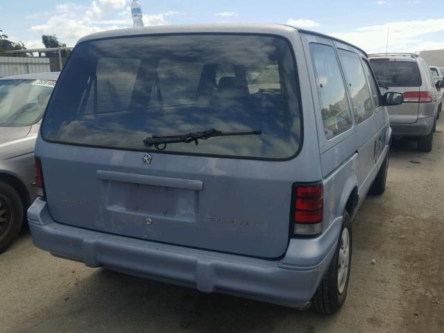 2B4GH253XSR407027 - 1995 DODGE CARAVAN BLUE photo 4