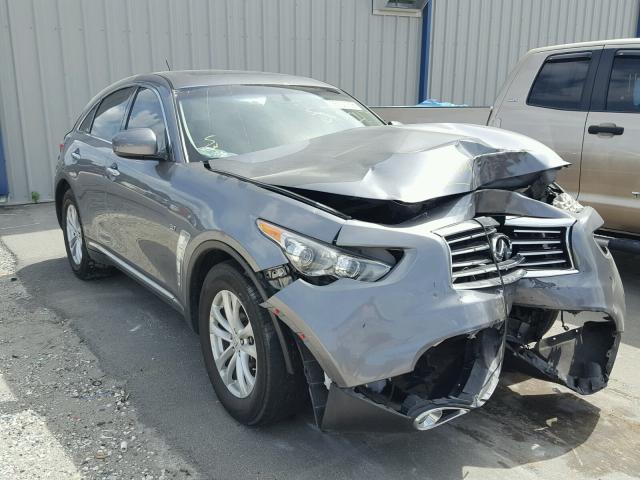 JN8CS1MU9FM380861 - 2015 INFINITI QX70 GRAY photo 1