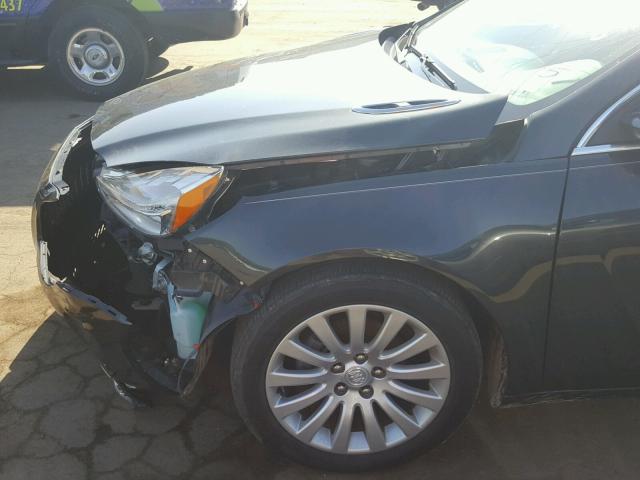 2G4GR5EK6C9177122 - 2012 BUICK REGAL GREEN photo 9