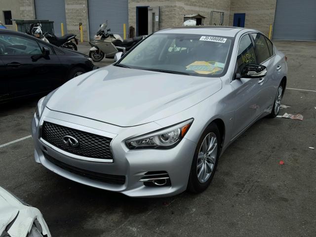 JN1EV7APXHM743896 - 2017 INFINITI Q50 PREMIU SILVER photo 2