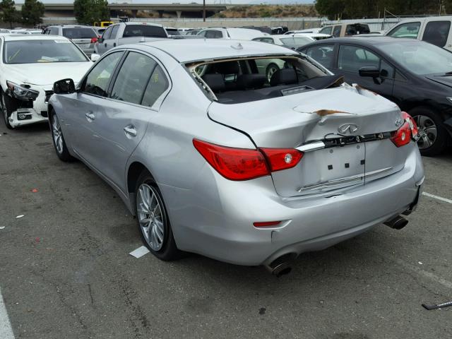 JN1EV7APXHM743896 - 2017 INFINITI Q50 PREMIU SILVER photo 3