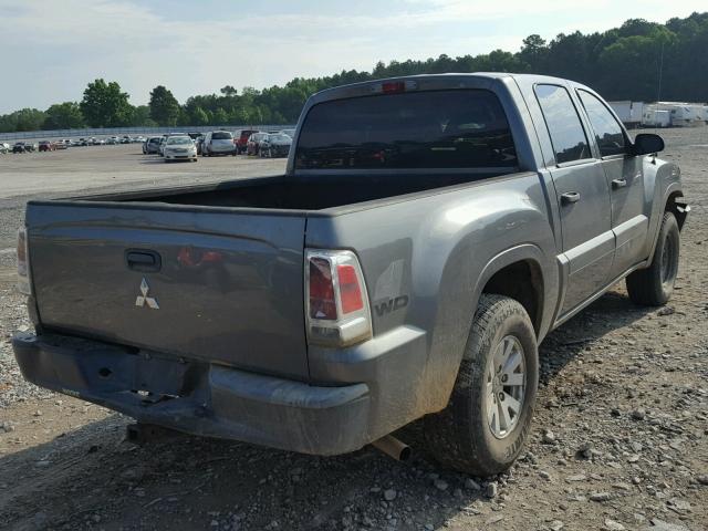 1Z7HT28K46S600341 - 2006 MITSUBISHI RAIDER LS GRAY photo 4