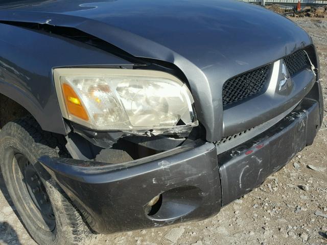 1Z7HT28K46S600341 - 2006 MITSUBISHI RAIDER LS GRAY photo 9