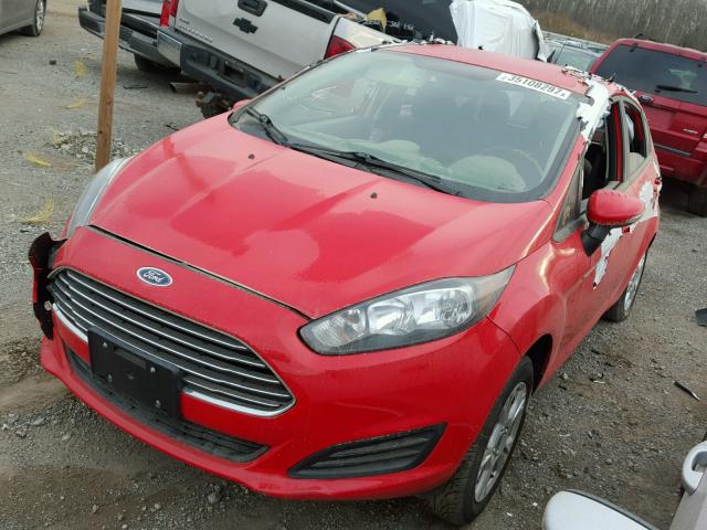 3FADP4EJ4FM172694 - 2015 FORD FIESTA SE RED photo 2