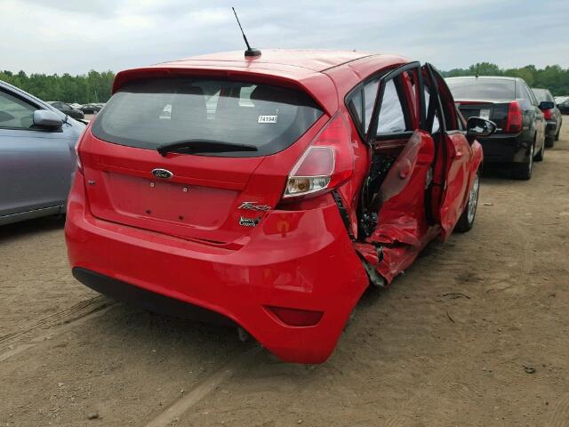 3FADP4EJ4FM172694 - 2015 FORD FIESTA SE RED photo 4