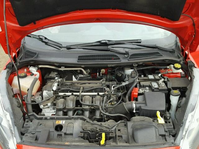 3FADP4EJ4FM172694 - 2015 FORD FIESTA SE RED photo 7