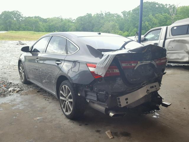 4T1BK1EB7EU089063 - 2014 TOYOTA AVALON BAS CHARCOAL photo 3