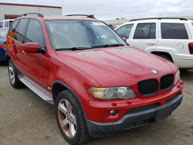 5UXFB53586LV21806 - 2006 BMW X5 4.4I RED photo 1