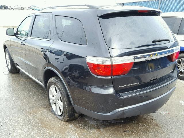 1C4RDHDG4CC108836 - 2012 DODGE DURANGO CR BLACK photo 3