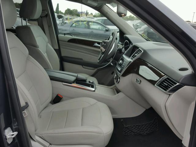 4JGDA5HB4EA312613 - 2014 MERCEDES-BENZ ML 350 4MA GRAY photo 5