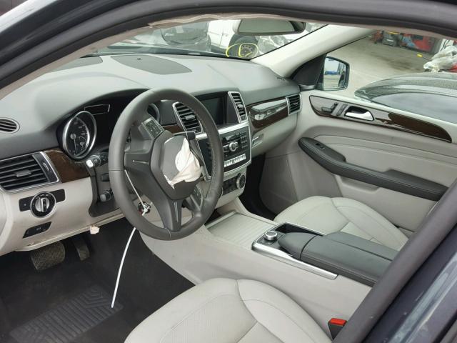 4JGDA5HB4EA312613 - 2014 MERCEDES-BENZ ML 350 4MA GRAY photo 9